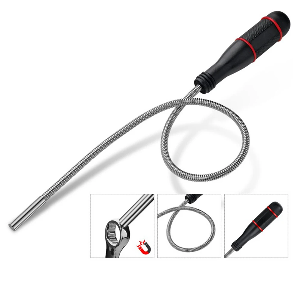 Strong Magnetic Pickup Tool 55cm Rubber Anti-slip Handle Sink Drains Anti-slip Design For Locate Falling Objects
Strong Magnetic Pickup Tool 55cm Rubber Anti-slip Handle Sink Drains Anti-slip Design For Locate Falling Objects