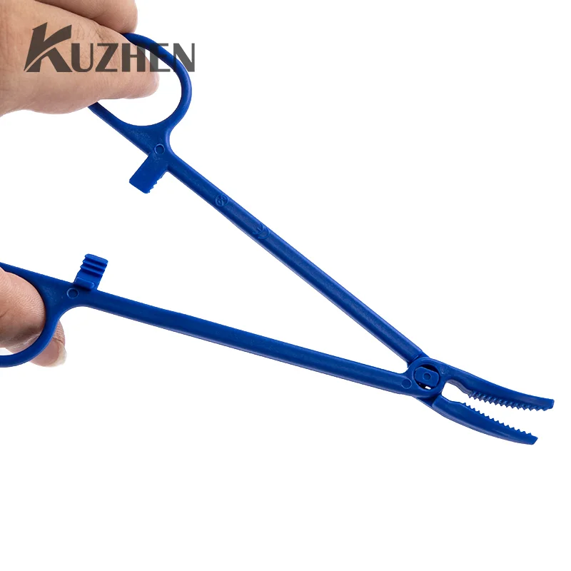 

1Pcs Medical Use Plastic Hemostat Forceps Sharp Mouth Pliers Surgical Cottonball Sponge Clamp NurseCare Outdoor First Aid Tools