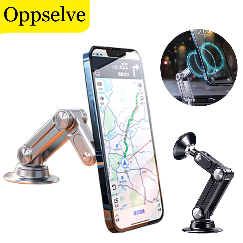 

Car Mobile Phone Magnetic Holder 360° Rotatable Magnet Smartphone Stand In Car Support For iPhone 14 Pro Xiaomi Huawei Samsung