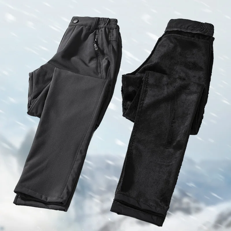 Plus Size New Outdoor Soft Pants Men's Autumn Winter Fleece-lined Thick Windproof Waterproof Ski Charge Climbing Cargo Pants
Plus Size New Outdoor Soft Pants Men's Autumn Winter Fleece-lined Thick Windproof Waterproof Ski Charge Climbing Cargo Pants