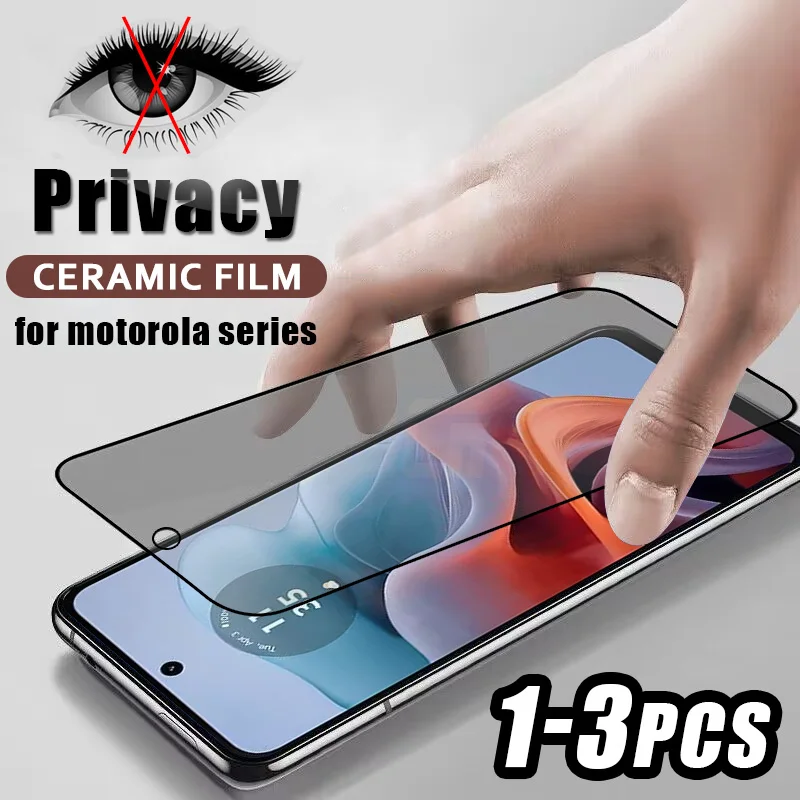 

Anti Spy Privacy Ceramic Film For Motorola G24 G04 G34 G54 G84 G14 G53 G73 G23 G13 G82 G72 G62 G52 G42 G32 G22 Screen Protector