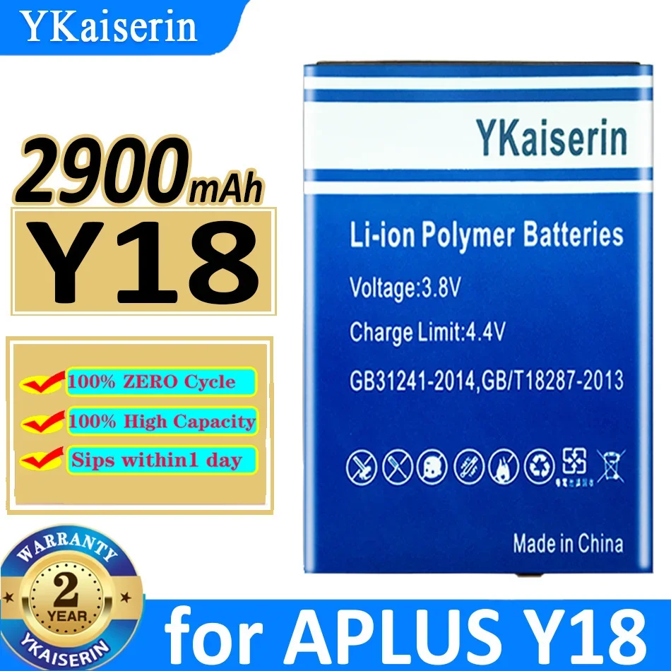 YKaiserin 2900mAh Battery for APLUS Y18 Moile Phone Batterie Bateria Warranty 2 Years + Track Number
YKaiserin 2900mAh Battery for APLUS Y18 Moile Phone Batterie Bateria Warranty 2 Years + Track Number