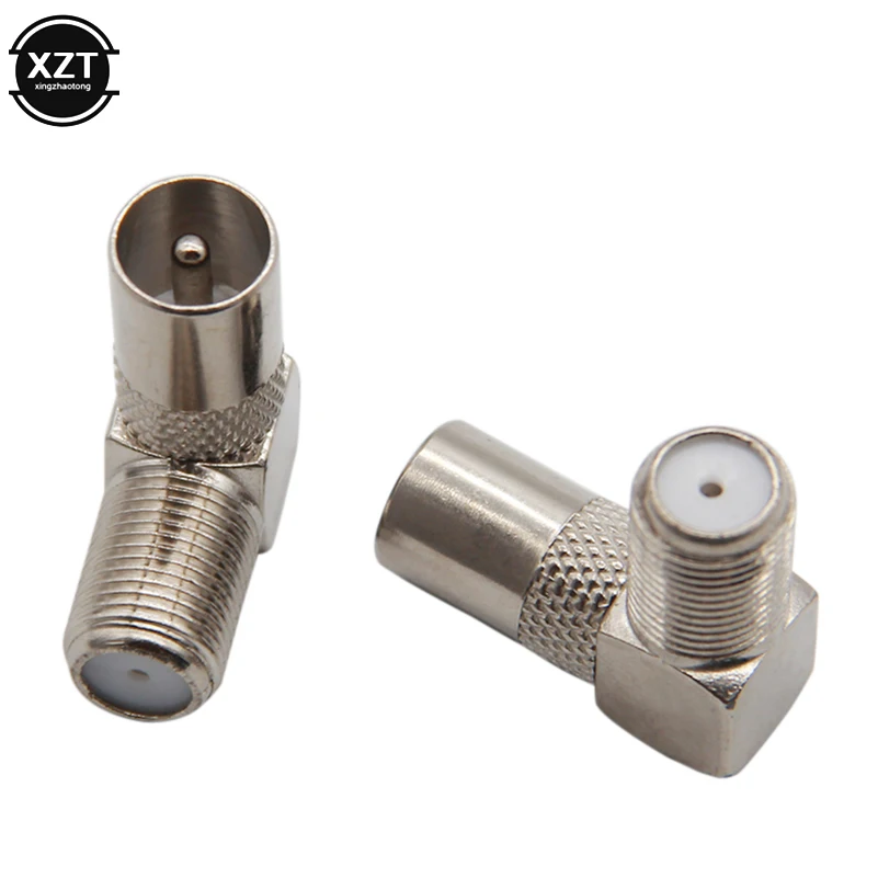 2pcs/Set Aluminium Alloy 90 Degree Right Angle TV Aerial Antenna Plug Connector Adapter Plug To Socket Coax Cable
2pcs/Set Aluminium Alloy 90 Degree Right Angle TV Aerial Antenna Plug Connector Adapter Plug To Socket Coax Cable