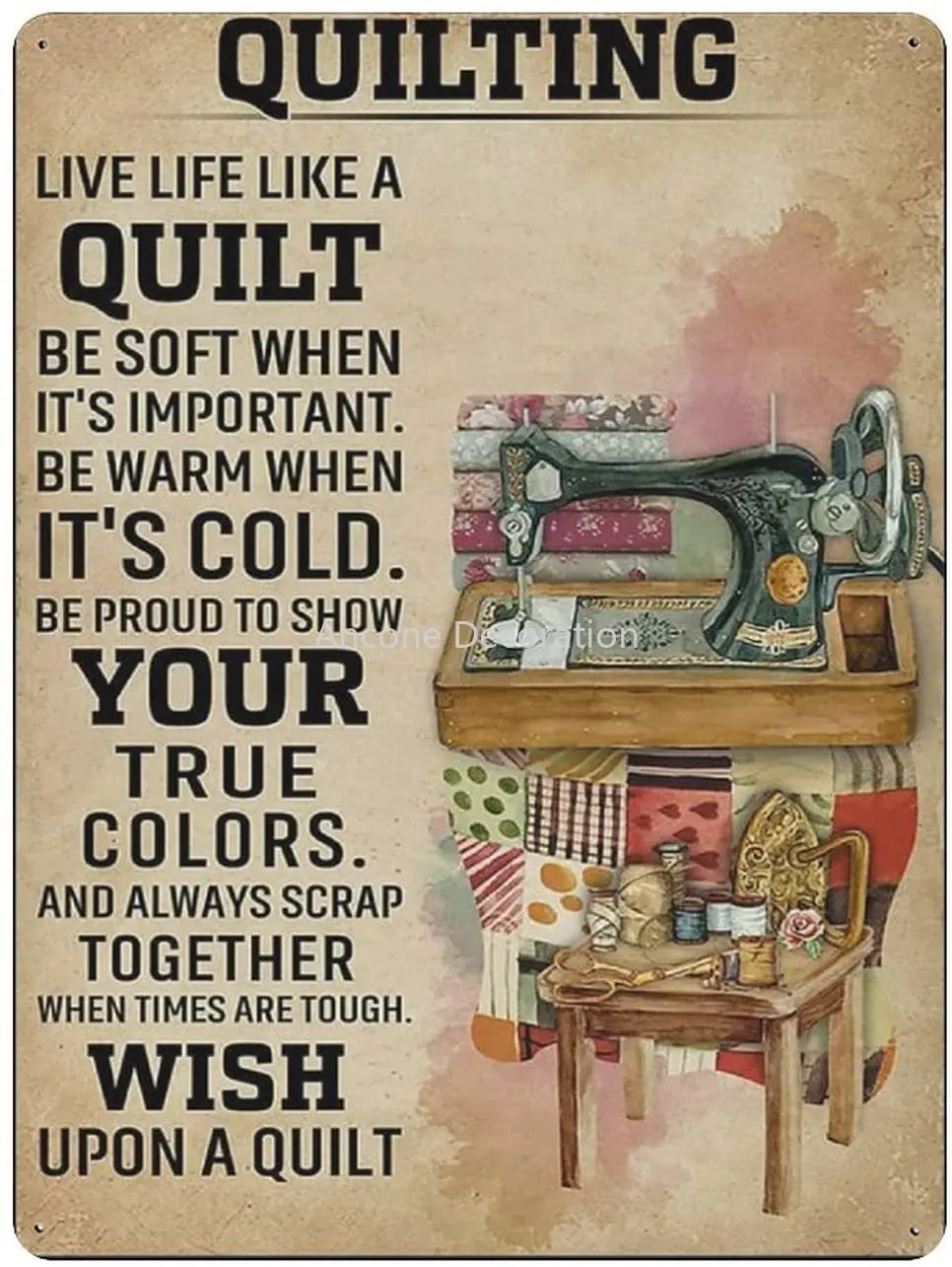 Live Life Like A Quilt Party Signs Wall Decor Art Vintage Metal Tin Sign Print Home Office Classroom Wall Art
Live Life Like A Quilt Party Signs Wall Decor Art Vintage Metal Tin Sign Print Home Office Classroom Wall Art