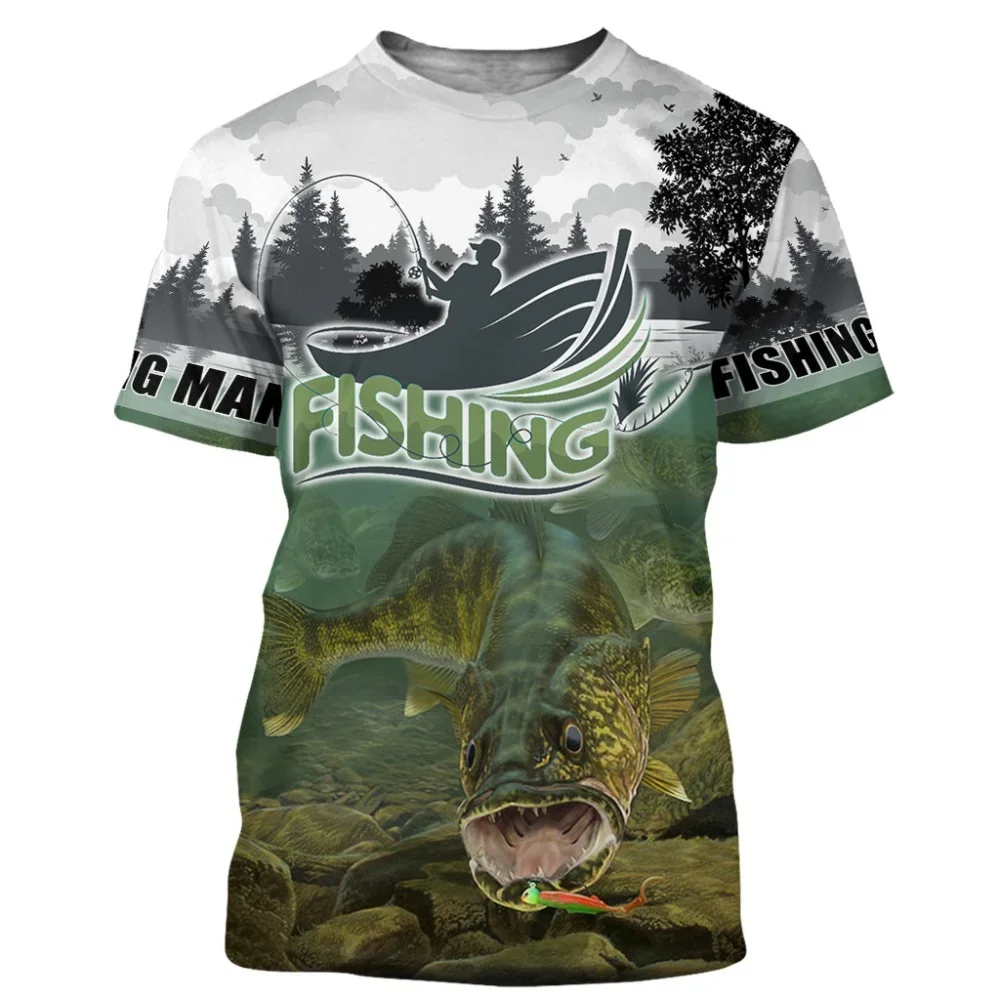 3D Printed T-shirt Fishing Men's Top New Casual Fashion Outdoor Sport Fishing Men's and Women's Loose Comfortable Short Sleeves
3D Printed T-shirt Fishing Men's Top New Casual Fashion Outdoor Sport Fishing Men's and Women's Loose Comfortable Short Sleeves