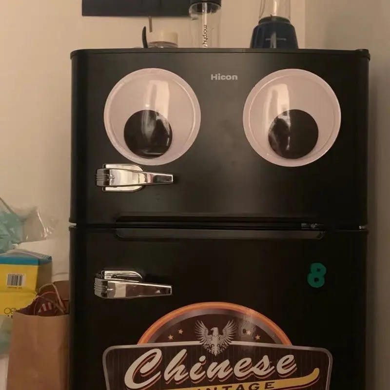 Self Adhesive Big Eyes Fridge Wall Sticker Funny Air Conditioner Cabinet Sticker for Diy Scrapbook Movable Dolls Eyeballs
Self Adhesive Big Eyes Fridge Wall Sticker Funny Air Conditioner Cabinet Sticker for Diy Scrapbook Movable Dolls Eyeballs