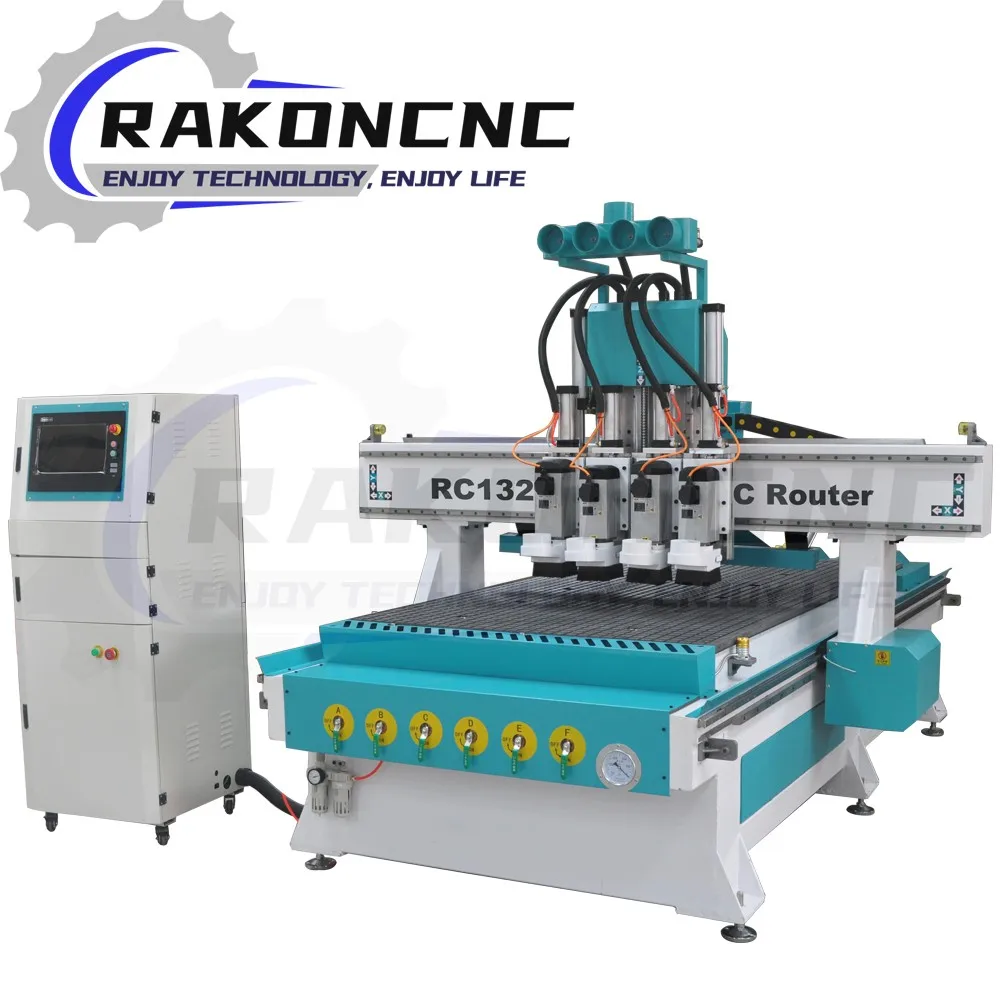 

Heavy Duty Manufacture Automatic Loading And Unloading CNC Carving Machine Cheap ATC 1325 1530 2030 CNC Router Price