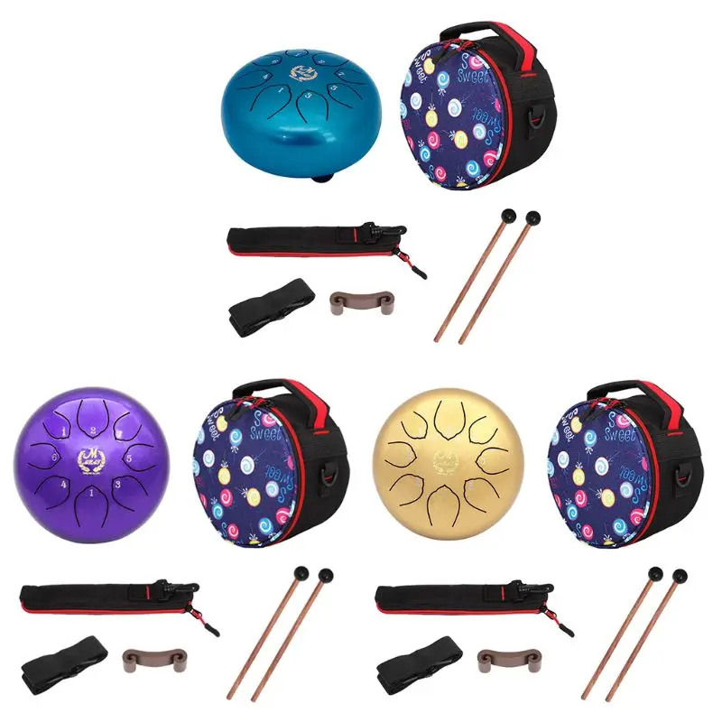 6 Inch 8 note Steel Tongue drums percussion music Instruments hand for Tank Drum
6 Inch 8 note Steel Tongue drums percussion music Instruments hand for Tank Drum