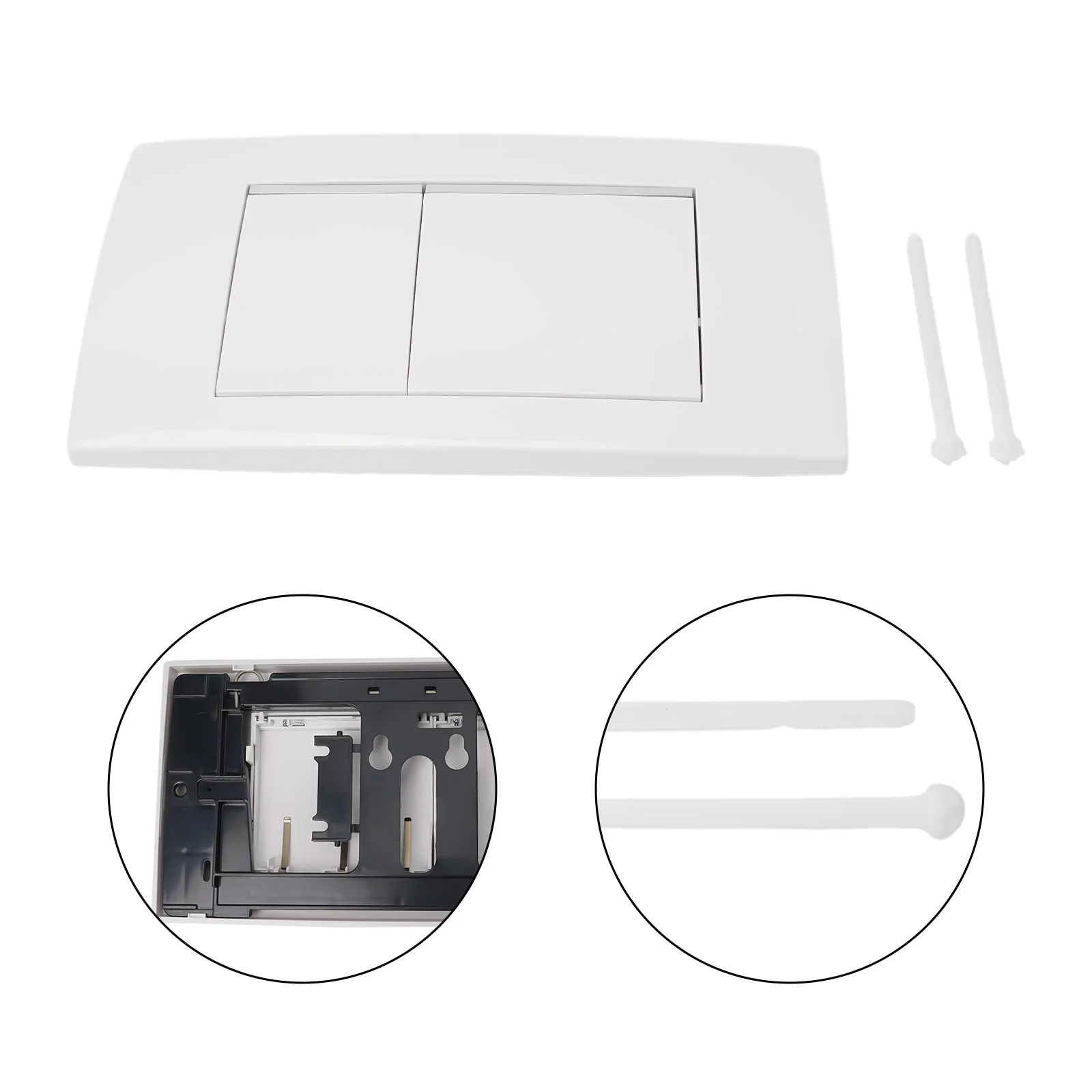 

Button Dual Flush Plate Bathroom Accessories Plastic Press Switch Repair Replacement Toilet For Geberit Twinline 30