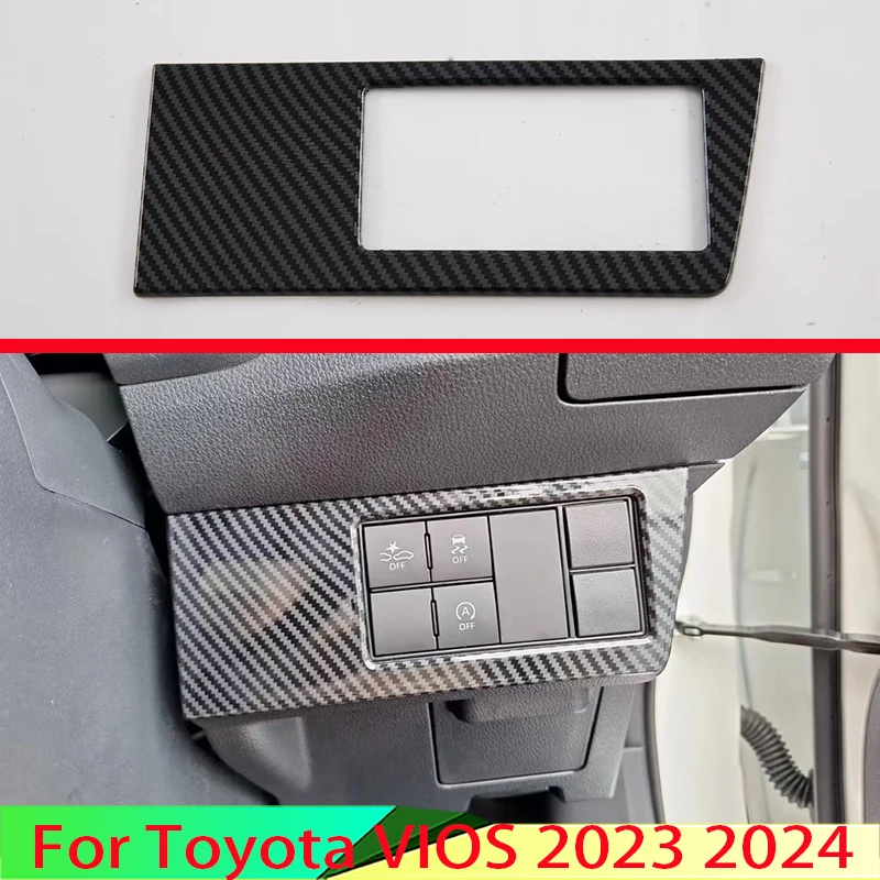 For Toyota VIOS 2023 2024 Car Accessories Carbon Fiber Style Head Light Switch Button Control Panel Cover Trim Bezel
For Toyota VIOS 2023 2024 Car Accessories Carbon Fiber Style Head Light Switch Button Control Panel Cover Trim Bezel