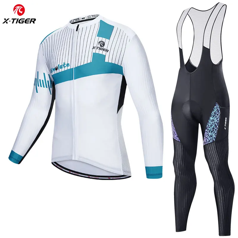 X-TIGER Men's Cycling Jersey Set Long Sleeve Bike Shirt Competitive Edition Series Bib Pants With Pocket Riding Clothing Kit
X-TIGER Men's Cycling Jersey Set Long Sleeve Bike Shirt Competitive Edition Series Bib Pants With Pocket Riding Clothing Kit
