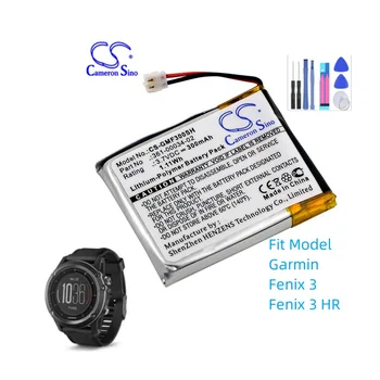 스마트워치 배터리, Garmin 361-00034-02 Fenix 3 HR 용량, 300mAh / 1.11Wh 컬러, 블랙 타입 리튬 폴리머 3.70V