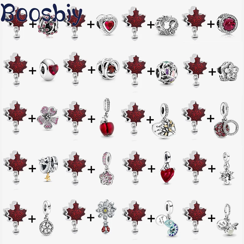 2Pcs/lot Red Maple Leaf & Animal Charm With Romantic Pendant Bead Fit Brand DIY Bracelet For Women's Jewelry To Making Gift
2Pcs/lot Red Maple Leaf & Animal Charm With Romantic Pendant Bead Fit Brand DIY Bracelet For Women's Jewelry To Making Gift