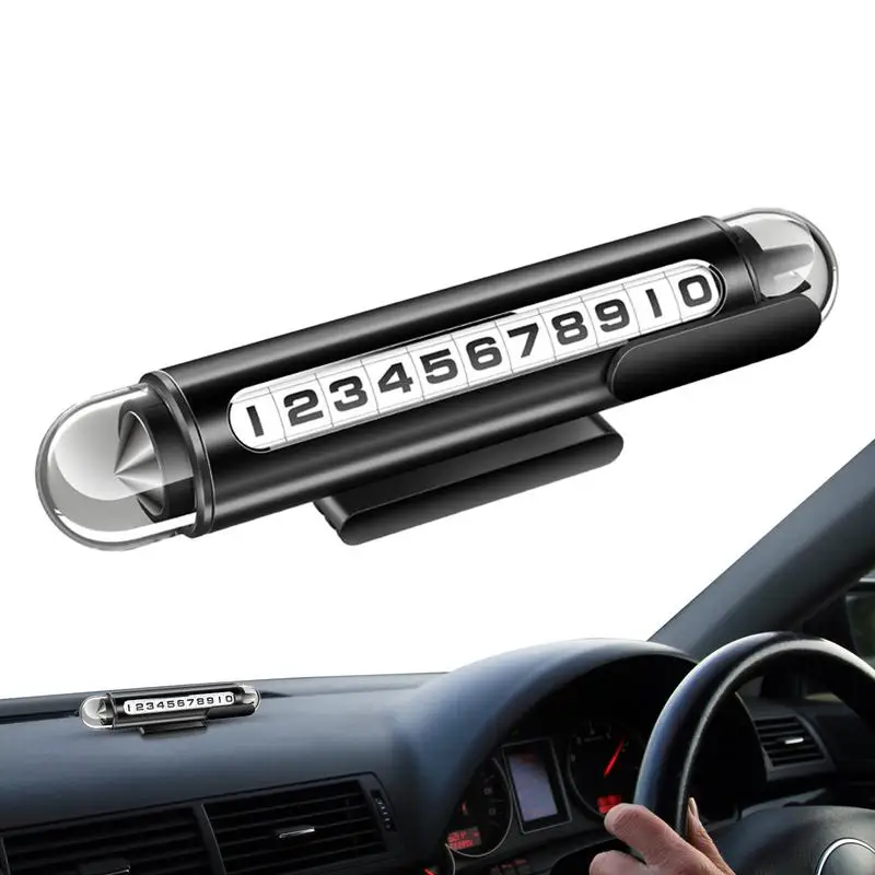 3 In 1 Temporary Parking Sign Car Multifunctional Safety Hammer Hiddens Cutter Display Number Parking Plate Dashboard Park Plate
3 In 1 Temporary Parking Sign Car Multifunctional Safety Hammer Hiddens Cutter Display Number Parking Plate Dashboard Park Plate