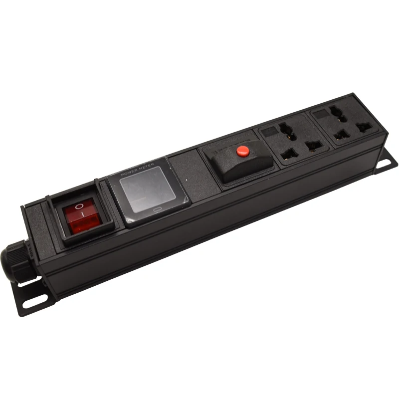 PDU Power Strip Distribution Unit Cabinet 2 AC 10A Universal Socket overload protection Switch Ammeter configuration 2m line
PDU Power Strip Distribution Unit Cabinet 2 AC 10A Universal Socket overload protection Switch Ammeter configuration 2m line