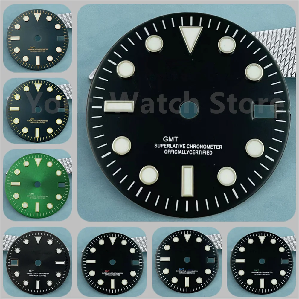 28.5mm Dial Retrofitting NH34 Dial Ice blue Luminous Fit GMT Mechanical Movement Watch Accessory Nh34 Dial Watch Case Black Dia
28.5mm Dial Retrofitting NH34 Dial Ice blue Luminous Fit GMT Mechanical Movement Watch Accessory Nh34 Dial Watch Case Black Dia
