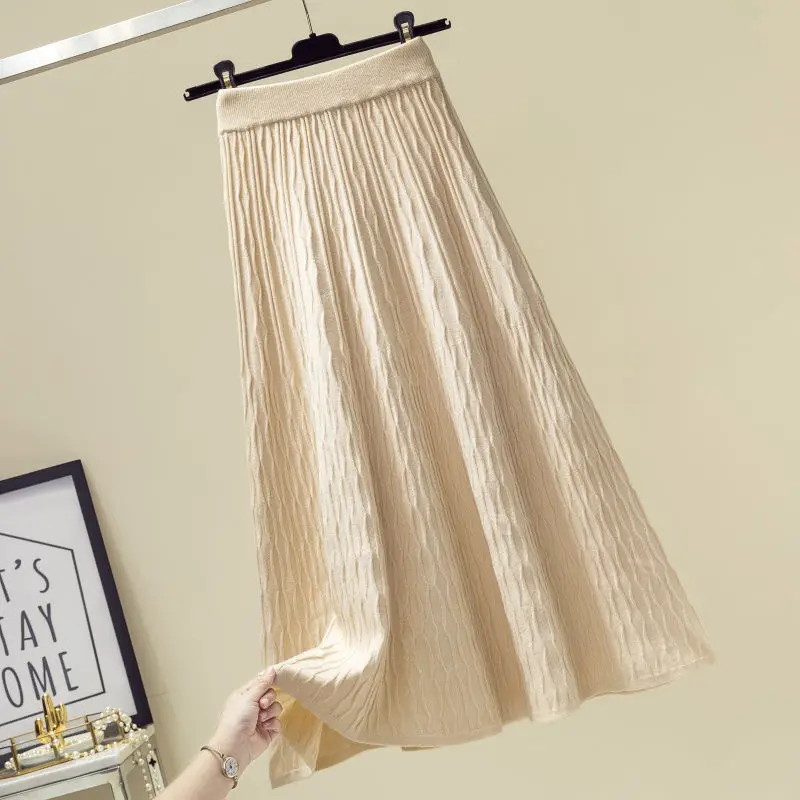 Женская трикотажная юбка-свитер, новинка осень-зима 2023, плиссированная юбка с высокой талией, Длинная женская юбка с зонтиком
Женская трикотажная юбка-свитер, новинка осень-зима 2023, плиссированная юбка с высокой талией, Длинная женская юбка с зонтиком