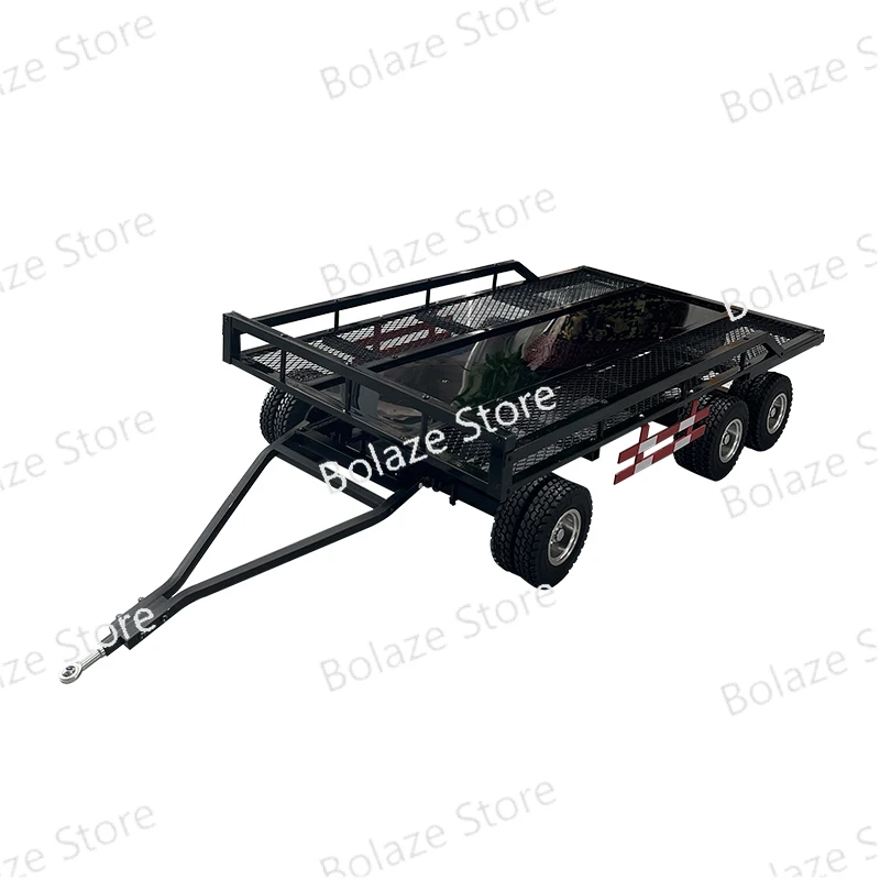 RC climbing vehicle metal three axle large trailer simulation 1:8 semi full trailer flat trailer tire independent rotation
RC climbing vehicle metal three axle large trailer simulation 1:8 semi full trailer flat trailer tire independent rotation