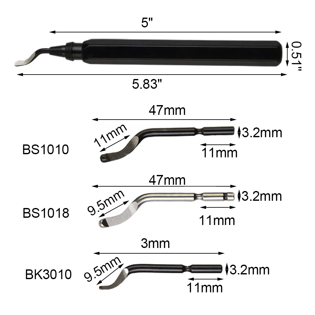 High Quality Blades Set Accessories Aluminum Alloy + Steel BK3010 BS1010 Deburr Blades Deburring Tool For Wood
High Quality Blades Set Accessories Aluminum Alloy + Steel BK3010 BS1010 Deburr Blades Deburring Tool For Wood