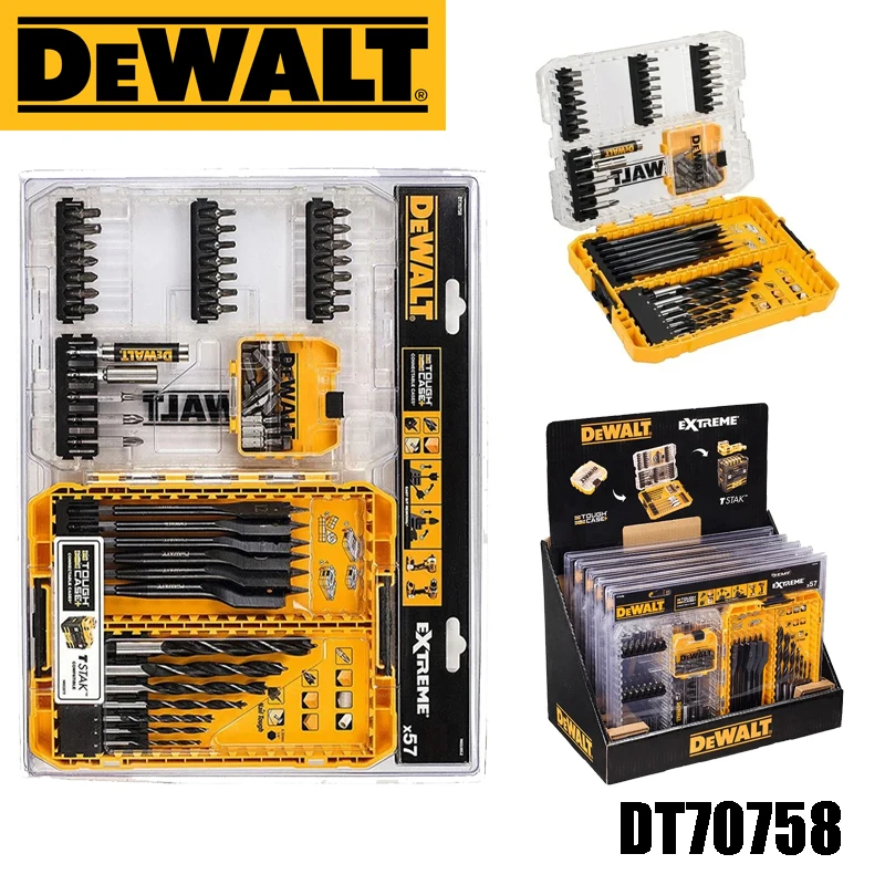 Набор сверл DEWALT DT70758, 57 шт., с наконечниками для штифта и экстремальными фрезами по дереву, инструменты для столярных работ
Набор сверл DEWALT DT70758, 57 шт., с наконечниками для штифта и экстремальными фрезами по дереву, инструменты для столярных работ