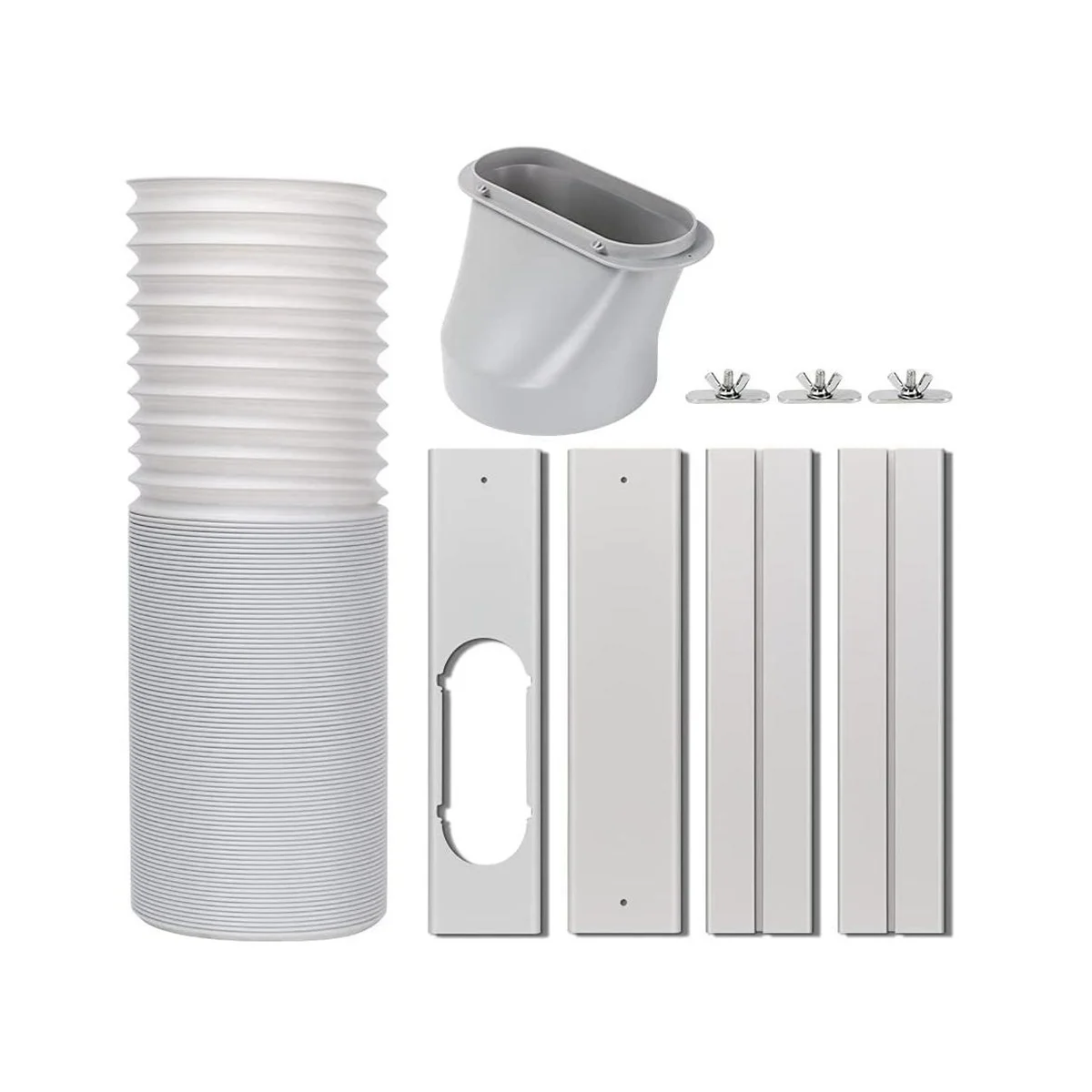 Портативный комплект для оконного отверстия кондиционера, бесшовный регулируемый комплект уплотнений для окон и раздвижных дверей с выхлопным шлангом 5,9 дюйма
Портативный комплект для оконного отверстия кондиционера, бесшовный регулируемый комплект уплотнений для окон и раздвижных дверей с выхлопным шлангом 5,9 дюйма