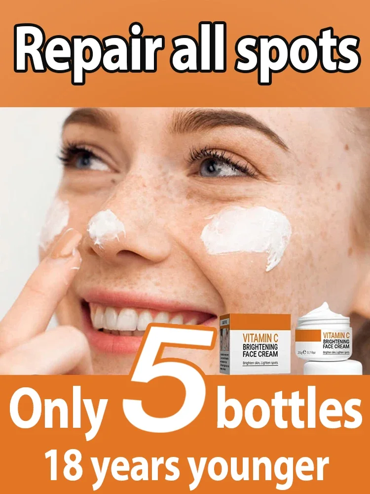 Vitamin C Face Cream Whitening Moisturizing Fading Spots Fine Lines Shrink Pores Brightening Skin Face Cream Skin Care Products
Vitamin C Face Cream Whitening Moisturizing Fading Spots Fine Lines Shrink Pores Brightening Skin Face Cream Skin Care Products