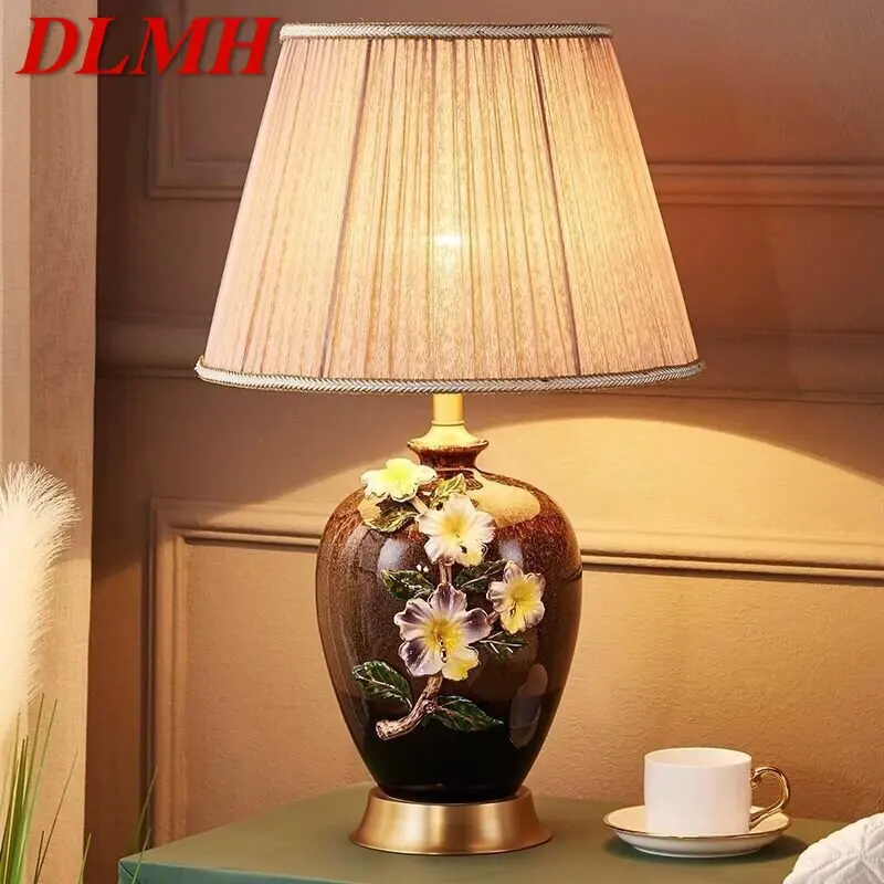 DLMH Modern Brass Ceramic Table Lamp LED Dimming Creative European Copper Desk Light for Home Living Room Bedroom Decor
DLMH Modern Brass Ceramic Table Lamp LED Dimming Creative European Copper Desk Light for Home Living Room Bedroom Decor