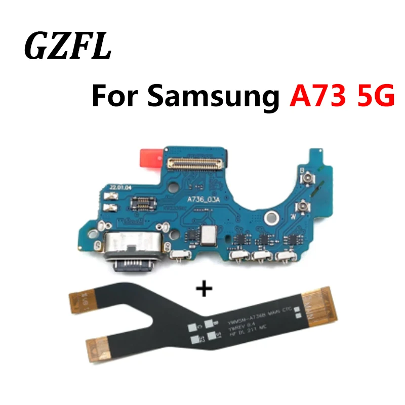 

Новый USB-порт для зарядки док-станции, соединительная плата для Samsung Galaxy A73 5G A736 A736B, материнская плата, гибкий кабель
