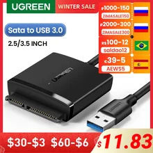 UGREEN SATA to USB 3.0 Adapter Cable with UASP SATA III to USB Converter for 2.5" 3.5” Hard Drives Disk USB SATA Adapter
UGREEN SATA to USB 3.0 Adapter Cable with UASP SATA III to USB Converter for 2.5" 3.5” Hard Drives Disk USB SATA Adapter