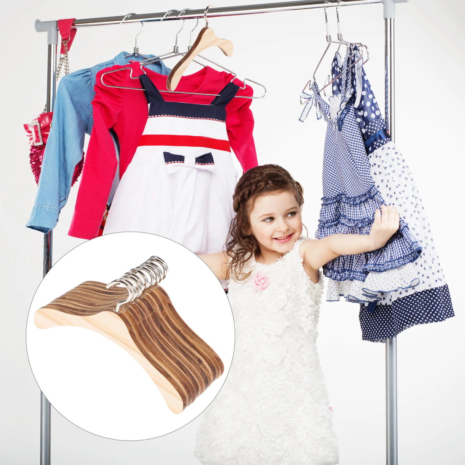 1/3 кукольная мебель, вешалка для пальто, искусственная деревянная вешалка для одежды, аксессуары для кукол