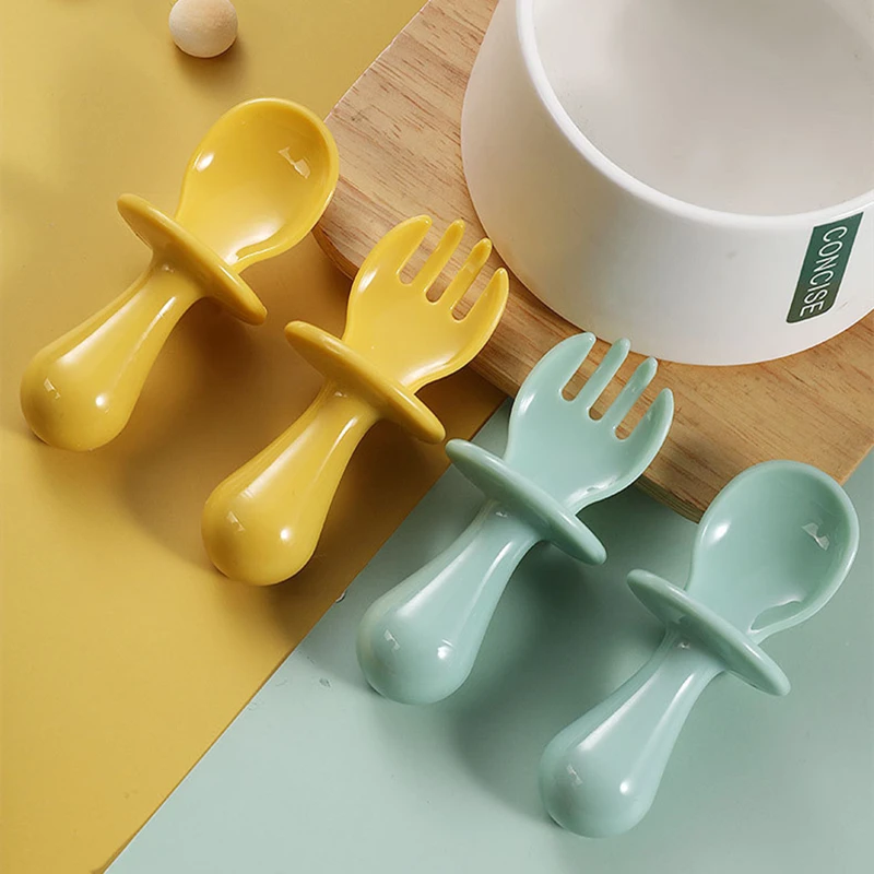 2Pcs/Set Mini Spoon Fork for Baby Solid Color Utensils Set Feeding Spoon Learn To Eat Infant Manipulative Ability Tableware
2Pcs/Set Mini Spoon Fork for Baby Solid Color Utensils Set Feeding Spoon Learn To Eat Infant Manipulative Ability Tableware