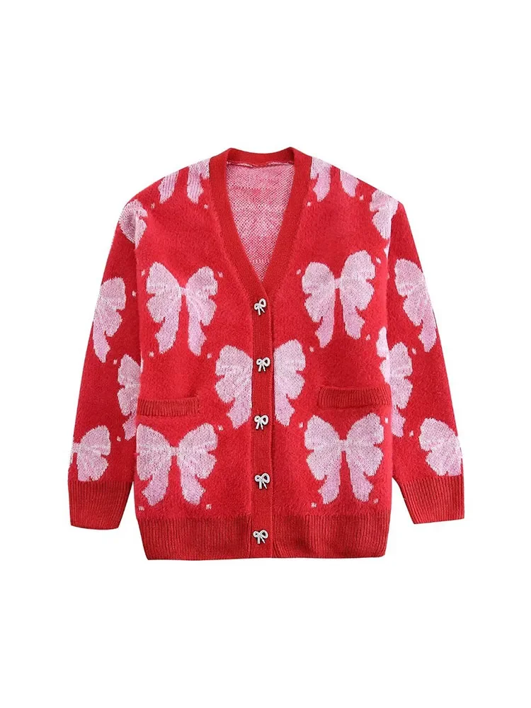 Women 2023 Winter New Fashion Buttons Wool Jacquard Cardigan Sweater Vintage Long Sleeve V Neck Female Outerwear Chic Tops
Women 2023 Winter New Fashion Buttons Wool Jacquard Cardigan Sweater Vintage Long Sleeve V Neck Female Outerwear Chic Tops