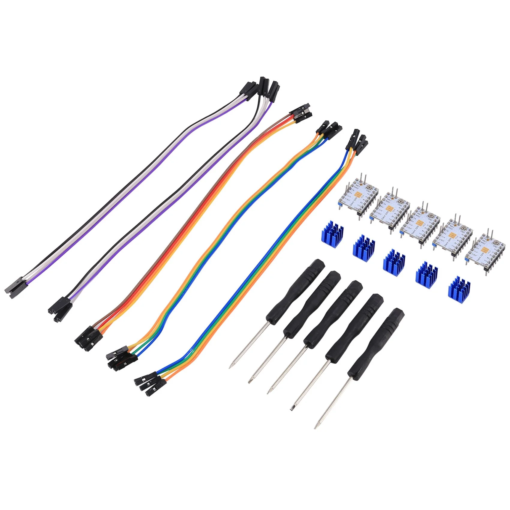 5Pcs TMC2209 V3.0 Stepper Motor Driver Stepping Rod Silent Driver 256 Microstep Current 2.8A Peak VS TMC2208
5Pcs TMC2209 V3.0 Stepper Motor Driver Stepping Rod Silent Driver 256 Microstep Current 2.8A Peak VS TMC2208