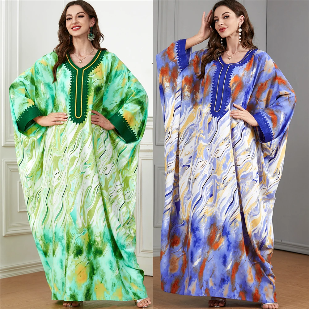 Abaya for Women Muslim Bat Sleeve Loose Maxi Dress Elegant Printed Kaftan Dubai Islam Arab Kimono Turkey Jalabiya Caftan Dresses
Abaya for Women Muslim Bat Sleeve Loose Maxi Dress Elegant Printed Kaftan Dubai Islam Arab Kimono Turkey Jalabiya Caftan Dresses