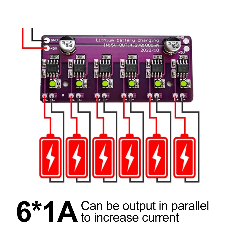 Charging Module DC 5V PCB Circuit Board Charger Array Input for 18650 4.2V Lithium Battery Multi-bit Parallel Electric Scooter
Charging Module DC 5V PCB Circuit Board Charger Array Input for 18650 4.2V Lithium Battery Multi-bit Parallel Electric Scooter