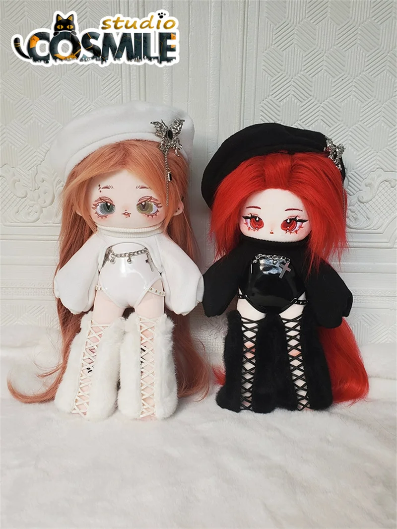 

Kpop Star Idol Gal Angel Demon Fashion Y2K Abby Style Stuffed Plushie 20cm 25cm 30cm Plush Toy Doll Clothes Clothing YM