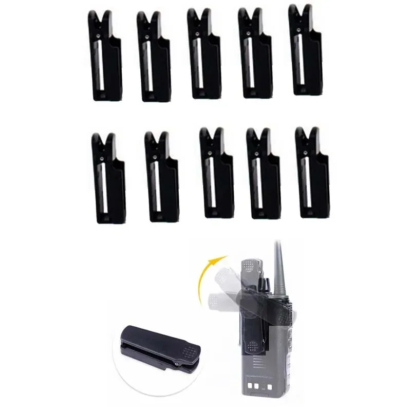 

Lot 10pcs Belt Clip Holder for Handheld Baofeng BF-A58 UV-9R Plus GT-3WP UV-XR BF-9700 R760 5RWP Two Way Radio Walkie Talkie