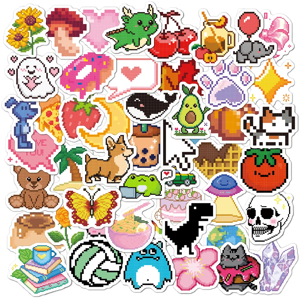 10/30/50pcs Kawaii Pixel Style Animal Stickers Aesthetics Graffiti Decal Laptop Skateboard Bike Phone Car Cartoon Toys Sticker
10/30/50pcs Kawaii Pixel Style Animal Stickers Aesthetics Graffiti Decal Laptop Skateboard Bike Phone Car Cartoon Toys Sticker