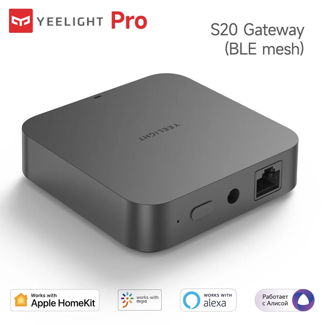 Yeelight Pro S20 Gateway (BLE mesh) work with homekit and mihome app yeelight pro hub
Yeelight Pro S20 Gateway (BLE mesh) work with homekit and mihome app yeelight pro hub