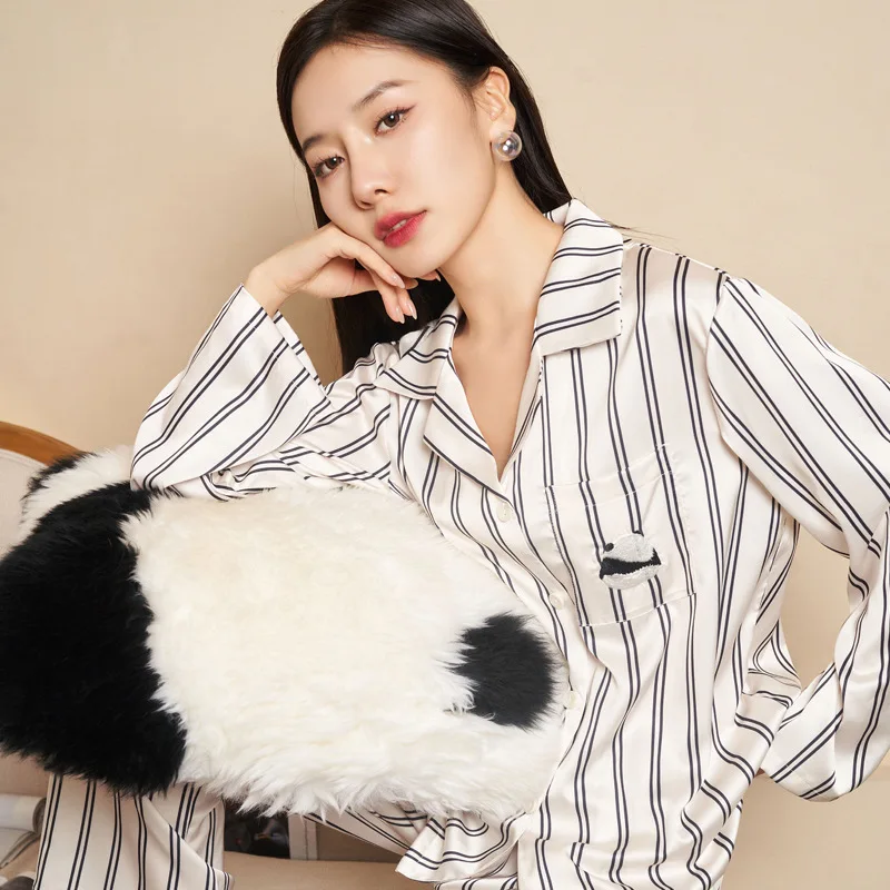 CRLAYDK 2023 New in Women's Pajamas Panda Embroidery Couple Loungewear Button Down Long Sleeve Sleepwear for Men Soft Pjs Set 
CRLAYDK 2023 New in Women's Pajamas Panda Embroidery Couple Loungewear Button Down Long Sleeve Sleepwear for Men Soft Pjs Set