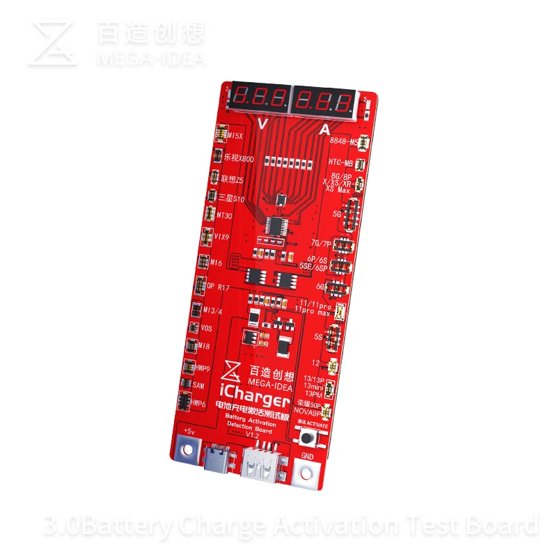 QIANLI MEGA IDEA iCharger Battery Tester Activation Board Fast Charge Activation Circuit Tester for All iPhone Android Series 
QIANLI MEGA IDEA iCharger Battery Tester Activation Board Fast Charge Activation Circuit Tester for All iPhone Android Series