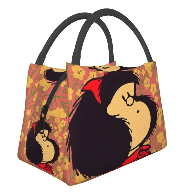 Mafalda Cartoon Quino Comics Thermal Insulated Lunch Bags Women Resuable Lunch Tote for Work Travel Multifunction Meal Food Box
Mafalda Cartoon Quino Comics Thermal Insulated Lunch Bags Women Resuable Lunch Tote for Work Travel Multifunction Meal Food Box