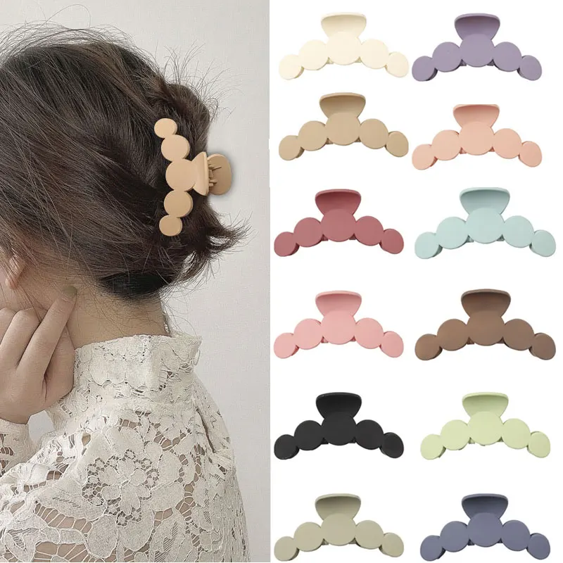 2024 Solid Hair Clips for Women Girls Round Frosted Hair Claws Large Size Korean Headwear Hairpin Crab Barrette Hair Accessories
2024 Solid Hair Clips for Women Girls Round Frosted Hair Claws Large Size Korean Headwear Hairpin Crab Barrette Hair Accessories
