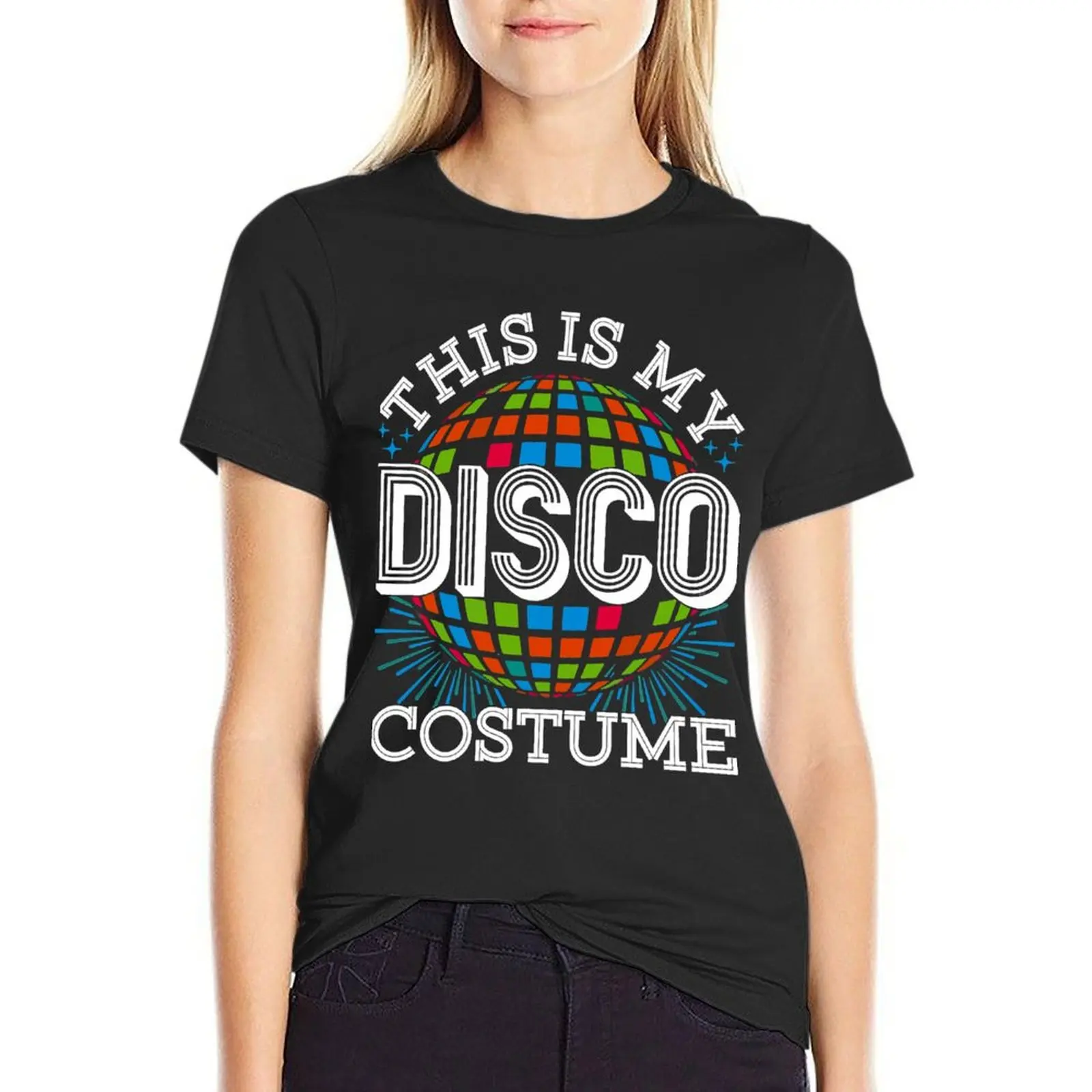 

This Is My Disco Costume - 1970s Funky Party 70s Shirt T-shirt summer tops Aesthetic clothing t-shirt dress for Women sexy