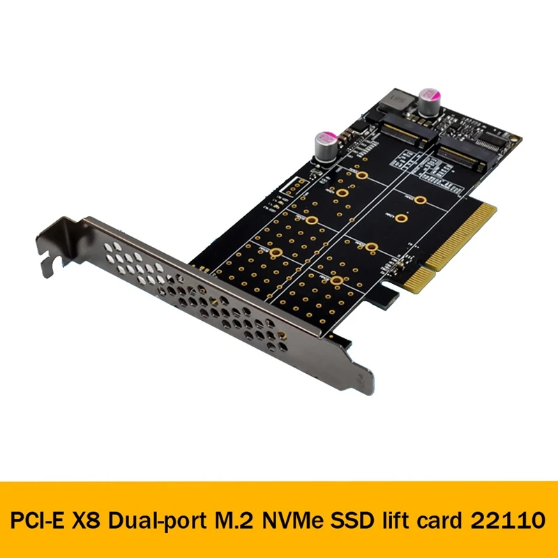 PCI-E X8 двухканальный M.2 Nvme Boost M.2 M KEY Nvme SSD твердотельные накопители, плата расширения
PCI-E X8 двухканальный M.2 Nvme Boost M.2 M KEY Nvme SSD твердотельные накопители, плата расширения