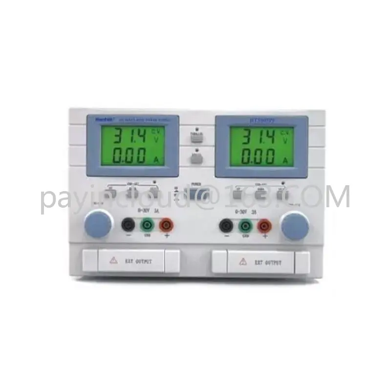 HT3005PG 3CH Ajustable DC Power Supply Output: DCV 0-30Vx2, 5V DCA 0-5Ax2, 3A Input: 110/220V 50Hz
HT3005PG 3CH Ajustable DC Power Supply Output: DCV 0-30Vx2, 5V DCA 0-5Ax2, 3A Input: 110/220V 50Hz