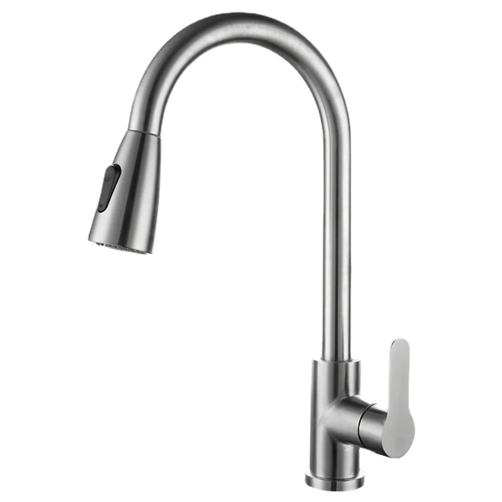 Sleek Design Kitchen Faucet PullOut Water Tap Faucet Brushed/Black Color Extended Pull Design Acid and Alkali Resistance
Sleek Design Kitchen Faucet PullOut Water Tap Faucet Brushed/Black Color Extended Pull Design Acid and Alkali Resistance