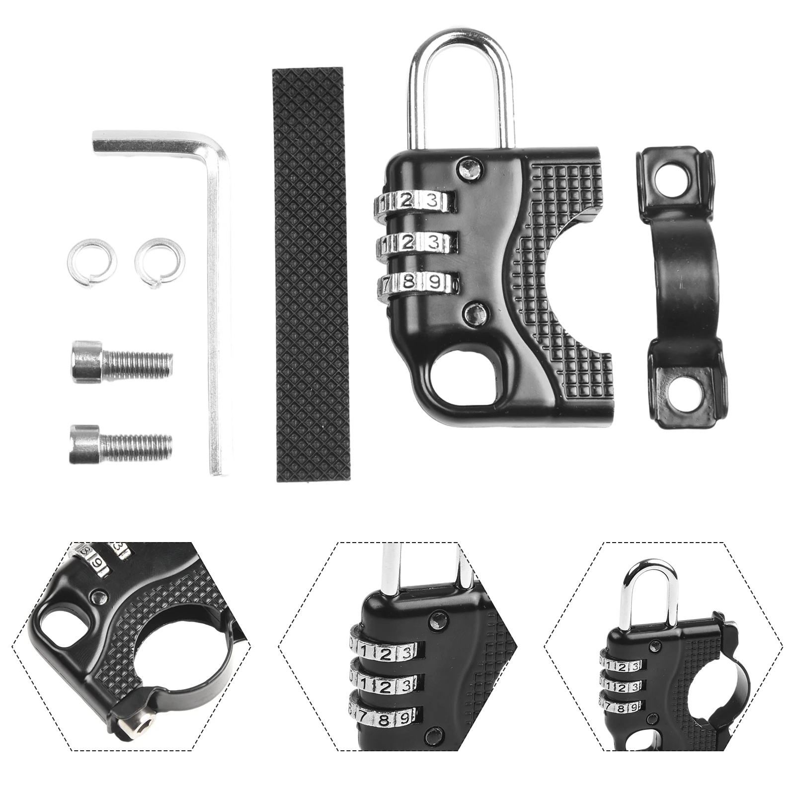 Accessories Anti Theft Smashing Specification Store Suitable Handlebar Diameter Tensile Strength Combination Lock
Accessories Anti Theft Smashing Specification Store Suitable Handlebar Diameter Tensile Strength Combination Lock