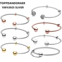 100%925 Sterling Silver Bracelet Fit Original Pandora Charms Open Bracelet Heart T-Bar Sparkling Snake Bangle Bracelet For Women
100%925 Sterling Silver Bracelet Fit Original Pandora Charms Open Bracelet Heart T-Bar Sparkling Snake Bangle Bracelet For Women