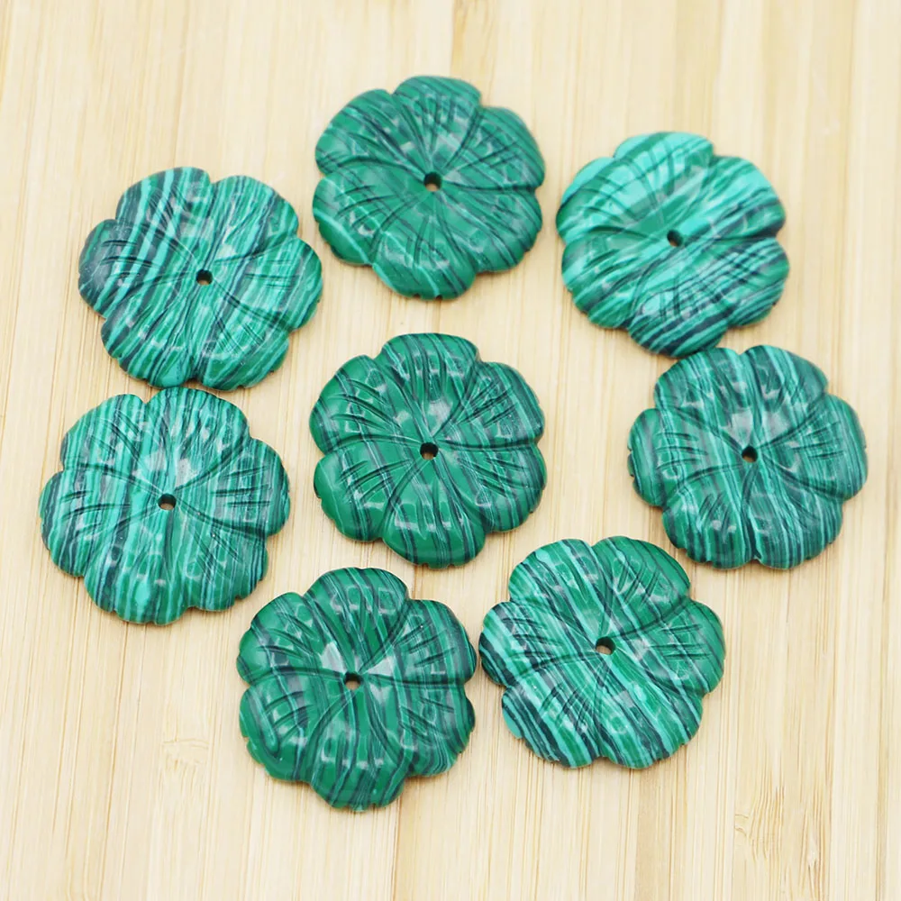 Natural Stone Malachite Pendants Flower Shape Quartz Necklace Charms Diy Fashion Jewelry Making Stud Earring Accessories 10Pcs
Natural Stone Malachite Pendants Flower Shape Quartz Necklace Charms Diy Fashion Jewelry Making Stud Earring Accessories 10Pcs